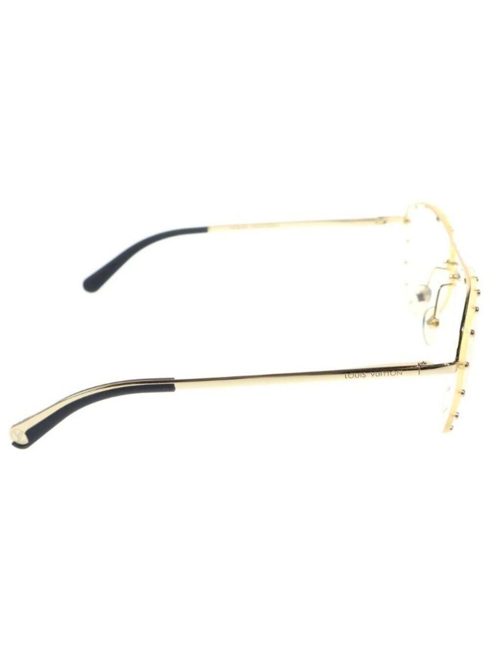 Louis Vuitton Sunglasses the Party Clear Lens Gold Eyewear - Picture 3 of 6